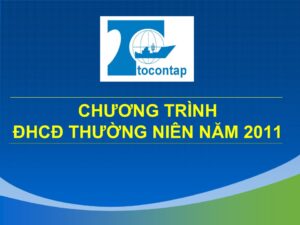 Chương Trình Đại Hội Cổ Đông Thường Niên Năm 2011