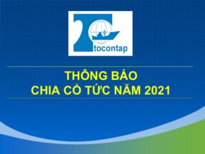 Thông Báo Chia Cổ Tức Năm 2021